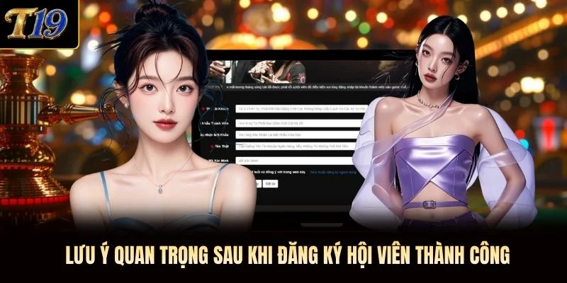 Lưu ý quan trọng sau khi đăng ký hội viên thành công Lưu ý quan trọng sau khi đăng ký hội viên thành công